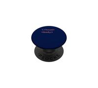 HTML Head Body Tags Syntax Coding Web Developer CSS Coder PopSockets Adhesive PopGrip
