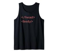 HTML Head Body Tags Syntax Coding Web Developer CSS Coder Tank Top