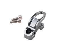 Htofem Aluminum Alloy Hook for SYM Adx125 ADX 125 CROX 50 150 Jet X 14 180 200 Brake Cylinder Holder Clamp Hook Helmet Hanger(No Logo Titanium)