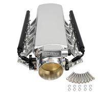 Htostar Racing For LS Intake Manifold Compatible with LS1 LS2 LS6 of cathedral port heads with Drive by Cable Throttle Body Compatible with Chevy Cadillac Pontiac Aluminum (102mm)