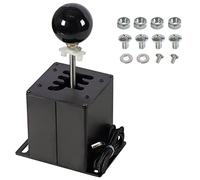 Htostar Racing PC USB Simulator Racing Shifter Compatible with G29 G27 G25 G920 T300RS/GT Steering Wheel Sequential H Gear Shifter Compatible with ATS ETS Dust WRC Sim Racing Games 6+R Black