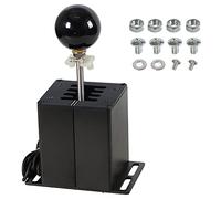 Htostar Racing PC USB Simulator Racing Shifter Compatible with G29 G27 G25 G920 T300RS/GT Steering Wheel Sequential H Gear Shifter Compatible with ATS ETS Dust WRC Sim Racing Games 7+R Black