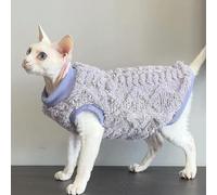 HtoxinDian Pet Hairless Cat Two-Legged Clothes Soft Comfortable Cotton Velvet Warm Suitable For Hairless Kittens And Cats