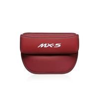 HTPNB Car Seat Gap Storage Organizer for Mazda MX-5 Miata NA NB NC ND, Adjustable PU Leather Seat Crevice Storage Box, Car Seat Storage Box,C-Red