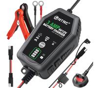 HTRC 3A Car Battery Charger 6V/12V, Automatic Trickle Charger & Maintainer with Desulfator, Temperature Compensation, for Car Motorcycle Lead-Acid AGM GEL EFB LiFePO4 Batteries