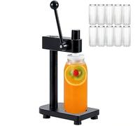 HTRDHT Manual Can Sealer Machine, 10 Cans Include, Height Adjustable Can Sealing Machine, Hand Canning Machine Home And Commercial, Cup Sealing Machine(Size:Can Sealer Machine)