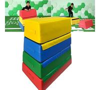 HTRDHT Stackable Jump Box - Modular gymnastics jump box, suitable for home gyms, non-slip and removable, wear-resistant surface | Suitable for yoga, gymnastics, and taekwondo multi(Size:90*60*90*30cm)