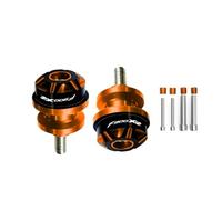 HTRTROOC F900R F900XR 2019-2026 Motorcycle CNC Rocker Arm Spool Slider Bolt Left And Right Two-Piece Set Parts Swingarm Slider Spools(Orange8)
