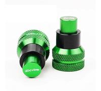 HTRTROOC For Kawasaki For Ninja 650 500 400 Z650 RS Z400 Z500 ABS Motorcycle Rear Wheel Chain End Adjuster Trim Cover Swingarm Slider Spools(Green-ZX-4RR5)