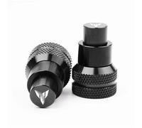 HTRTROOC Motorcycle Accessories CNC Rear Chain End Adjuster Trim Screw Cover YZF-R3 R25 R7 R3 MT07 MT03 MT-03 MT25 Swingarm Slider Spools(Black-MT2)