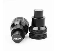 HTRTROOC Motorcycle Accessories CNC Rear Chain End Adjuster Trim Screw Cover YZF-R3 R25 R7 R3 MT07 MT03 MT-03 MT25 Swingarm Slider Spools(Black-R710)