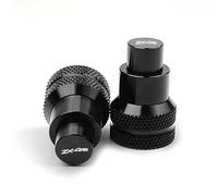 HTRTROOC Motorcycle Rear Wheel Chain End Adjuster Trim Cover For Kawasaki Z650 RS Z400 Z500 ABS Z750 For Ninja 400 500 650 Swingarm Slider Spools(Black-ZX4RR11)