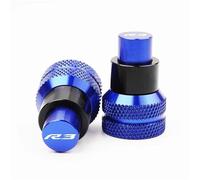 HTRTROOC YZF-R3 R25 R7 R3 MT07 MT03 MT-03 MT25 Motorcycle Accessories CNC Rear Chain End Adjuster Trim Screw Cover Swingarm Slider Spools(Blue-R38)