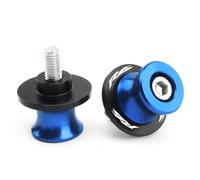 HTRTROOC YZF R6 1999-2023 R3 2015-2023 Motorcycle Accessories Swingarm Spool Slider 6MM Stand Screws Swingarm Slider Spools(Blue R69)