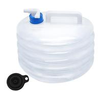 HTRTRR Foldable Collapsible Water Bucket, No Leaking Lightweight for Camping Hiking Travel (5L)