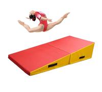 HTRY Gymnastics Incline Mat, Folding Incline Tumbling Mats For Gymnastics Training, Martial, Dance Yoga Stretching Training - Easy To Carry & Store(Size:180×90×40cm)