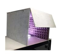 HTRY Portable Vocal Booth, Desktop Soundproof Cover, Studio Mic Sound Absorbing Foam, For Recording, Singing, Game Live Streaming, Voice Chat(Size:60×60×60×20cm,Color:Purple)