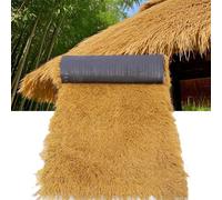 HTRY Synthetic Thatch Roofing, Artificial Thatch Roof Decor, Fireproof Tiki Bar Hut Grass Roof Decor, For Tiki Bar Hut Patio Pool Beach Hawaiian Party And Bar Decor(Size:1×5m（3.28×16.4ft）)