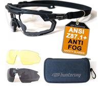 HTS HUNTERSKY Protective Gear Motorcycle anti fog riding Goggles eyewear for men S57, Military eye pro Tactical Shooting padded Glasses airsoft Dustproof Windproof