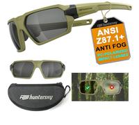 HTS HUNTERSKY Q37 anti-fog polarized Tactical hunting Shooting sunglasses Military Grade Ballistic Impact Protection eye pro army Glasses, Motorcycle riding running driving Range