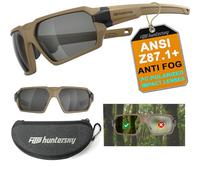HTS HUNTERSKY Q37 anti fog polarized Tactical hunting Shooting sunglasses Military Grade Ballistic Impact Protection eye pro, Golf Motorcycle riding running driving Range outdoors
