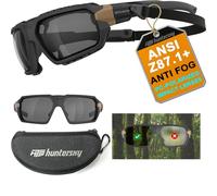 HTS HUNTERSKY Q37 Protective Gear Powersports Motorcycle anti fog Polarized riding Goggles eyewear padded sunglasses for men, hunting Shooting Airsoft Skydiving Dustproof Windproof