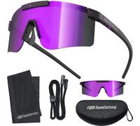 HTS HUNTERSKY Z87 Small UV400 safety Baseball Sunglasses for Youth Women Kids, Running Cycling outdoor Sports Shades F317D