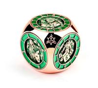 HTSHO DND Dice Spinner, 7 in 1 DND Spinner Dice for Dungeons and Dragons, D and D Dice for MTG RPG D&D (Green)