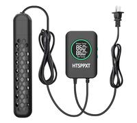 HTSPPXT Aquarium Heater, 100W/200W/300W/500W Adjustable Fish Tank Heater with Intelligent Digital LED Controller, Overheating and Out of Water Protection for Freshwater and Saltwater Tanks