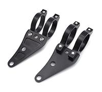 HTT Motorcycle Black 41mm Turn Signal Clamps Headlight Mount Bracket Fork Ear Chopper Cafe Racer Black For Universal Honda CBR Kawasaki Suzuki Yamaha Harley Davidson