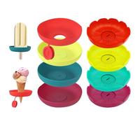 HTTDSLF 8 Pieces Non-Drip Ice Cube Holder, Non-Drip Popsicle Holder, Reusable Ice Cube Holder, Perfect for Summer Pool Parties