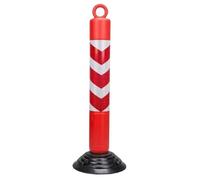 HTTGDGDH 80 Cm Flexible Delineator Post With Rubber Base & Hook, Traffic Safety Cones With Reflective Film & Bolts For Parking Lots,A-1Pack