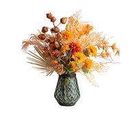 HTTGDGDH Artificial Flowers 29.53Inch Artificial Plant,Fake Bonsai Potted Flower Arrangements With Glass Vase,Artificial Flowers For Birthday Party Home Decor Decorations Flowers