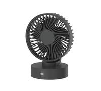 HTTGDGDH Blow Cold Air Table Fans, Ultra Quiet Desk Small Fans, Rechargeable Air Circulator Fan, 5 Speeds And 360-Degree Adjustable Tilt, Oscillating Mini Fan for Whole Room(Black)