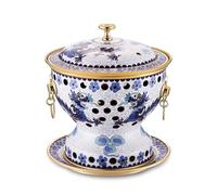 HTTGDGDH Chinese Copper Hot Pot, Chinese Traditional Old Beijing Copper Hot Pot, Split Design Thick Mongolian Cattle Hotpot Shabu Pot For Family Gathering For Family Friends,F,B