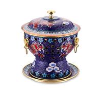 HTTGDGDH Chinese Copper Hot Pot, Chinese Traditional Old Beijing Copper Hot Pot, Split Design Thick Mongolian Cattle Hotpot Shabu Pot For Family Gathering For Family Friends,F,D