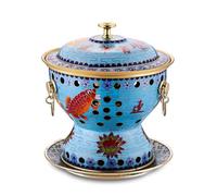 HTTGDGDH Chinese Copper Hot Pot, Chinese Traditional Old Beijing Copper Hot Pot, Split Design Thick Mongolian Cattle Hotpot Shabu Pot For Family Gathering For Family Friends,F,C
