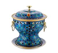 HTTGDGDH Chinese Copper Hot Pot, Chinese Traditional Old Beijing Copper Hot Pot, Split Design Thick Mongolian Cattle Hotpot Shabu Pot For Family Gathering For Family Friends,F,F