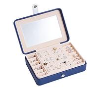 HTTGDGDH Classical Leather Jewelry Gift Boxes Printed Fashion Picture Simple Design Lady's and Lovely Girl's Jewel Casket