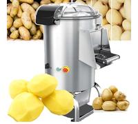 HTTGDGDH Commercial Automatic Potato Peeler, Transparent Cover, Automatic Peeling Tool, Fast Peeling Fruit And Vegetable Peeling Equipment, Suitable For Carrots, Taro, Ginger,