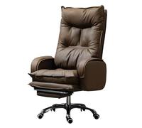 HTTGDGDH Ergonomic High Back Executive Office Chair - Adjustable Pu Leather Chair With Swivel Padded Armrests - Ideal For Home Office & Task Work Comfort,