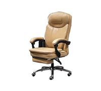 HTTGDGDH Ergonomic High Back Leather Office Chair Adjustable Height Executive Swivel Computer Task Chair For Home Desk Commercial Use,A