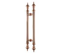 HTTGDGDH European Style Rose Gold Barn Door Handles Double Sided Interior Door Handles for Sliding Wood Doors 100Cm X 60Cm(Bronze-120Cm(39 3/8)
