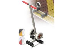 HTTGDGDH Floor Tape Applicator, Hand-Push Road Marking Machine, Court Line Tape Machine, with Rubber Roller, for Basketball Courts, Road Warning and Parking Space,Set