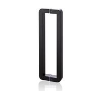 HTTGDGDH Glass Shower Door Push Pull Handle Two-Sided, Swing Barn Door Handle Pull for Indoor Outdoor Door, Square Glass Door Push Bar, Easy Installation *40Cm(Black-92Cm(36 1/4)
