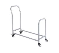 HTTGDGDH Heavy Duty Mobile Tire And Wheel Storage Rack - Space Saving Organizer For Garage And Auto Repair Shops,Silver