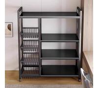 HTTGDGDH Heavyduty Metal Shelving Unit 4Tier Rolling Organizer With Adjustable Height Mobile Service Cart For Garage & Kitchen Storage Solutions,31.4X12.5X53.1Inch