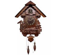 HTTGDGDH Kitchen Decor Hanse Cuckoo Wall Clock Living Room Home Decoration Solid Wood Chiming Bird Wall Watch Clock Cuckoo Clock Time Clock,A