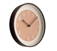 HTTGDGDH Kitchen Decor Living Room Wall Clock Household Solid Wood Wall-Mounted Punch-Free Silent Clock Time Clock,A
