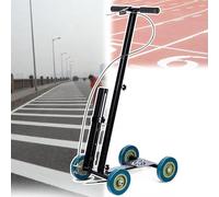 HTTGDGDH Lane Marking Machine,Parking Space Line Drawing Tool,Adjustable Width,Four-Wheel Stability,Basketball Court/Road Marking Machine,Can Draw Straight Lines,Arcs,Circles